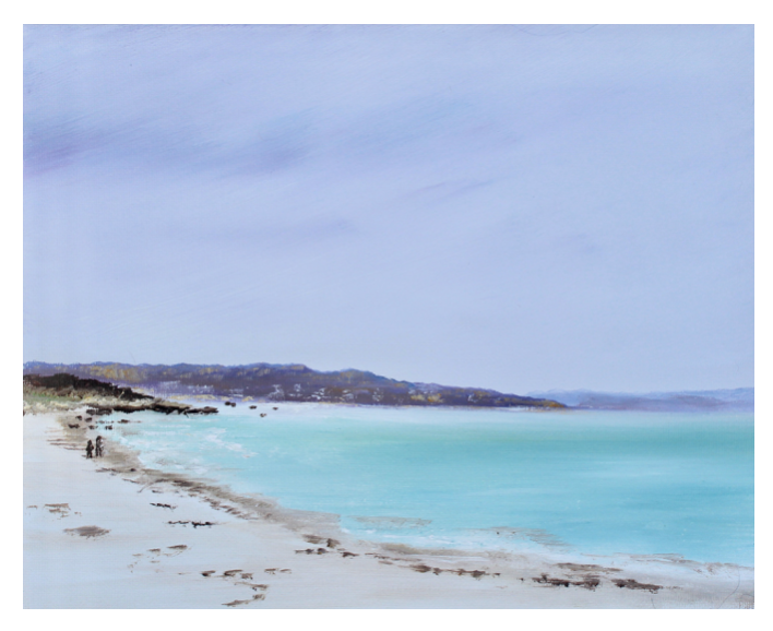 Notecard - Chapoquoit Beach - Day 29 in the 54 Falmouth Beach Paintings in 54 Days project