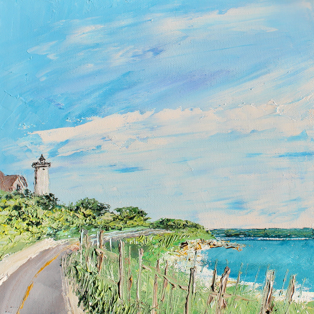 Notecard - Nobska - Day 84 in the 54 Falmouth Beach Paintings in 54 Days project