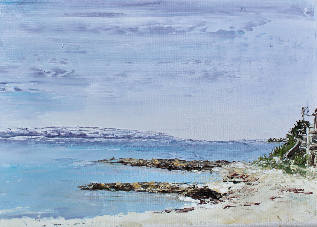 Notecard - Falmouth Heights Beach - Day 34 in the 54 Falmouth Beach Paintings in 54 Days project