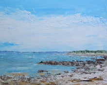 Load image into Gallery viewer, Day 44 - 54 day Falmouth Beaches paint project - Woodneck Beach 8&quot;x10&quot;
