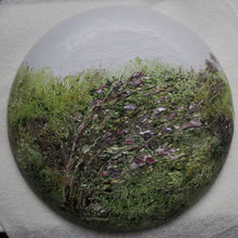 Load image into Gallery viewer, Day 58 - Alla Prima - Backyard Lilacs on 8&quot; round convexo canvas
