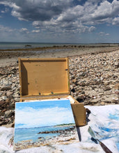 Load image into Gallery viewer, Day 44 - 54 day Falmouth Beaches paint project - Woodneck Beach 8&quot;x10&quot;
